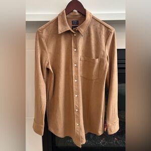 GAP Suede Boyfriend Shirt